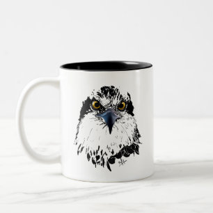 Caneca De Café Em Dois Tons Osprey King of Birds   Carregar logotipo da empres