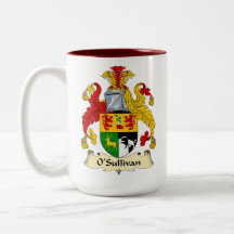 O'Sullivan Family Coat of Arms Two-Tone Coffee Mug