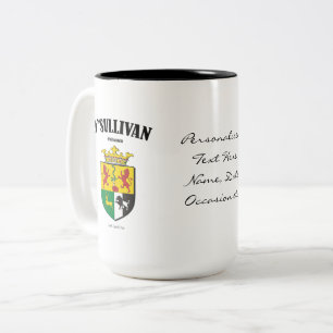 Caneca De Café Em Dois Tons O'Sullivan Family Crest, Tradução e Significado
