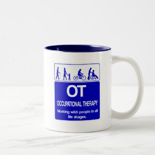 Caneca De Café Em Dois Tons OT Através da Vida