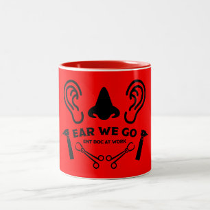 Caneca De Café Em Dois Tons Otorrinolaringologia Otorrinolaringologista ENT