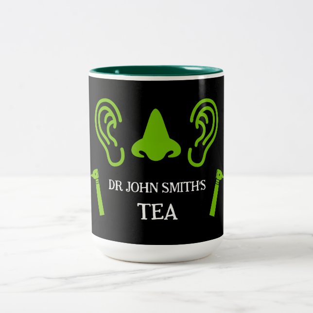Caneca De Café Em Dois Tons Otorrinolaringologista Otorrinolaringologia ENT    (Centro)