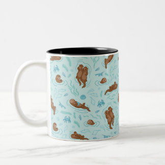 Caneca De Café Em Dois Tons Otter fun light