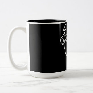 Caneca De Café Em Dois Tons Otter Gift Violinista Jogando Música Violin Viola