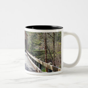 Caneca De Café Em Dois Tons OU, Condado de Jackson, Ponte Coberta de McKee