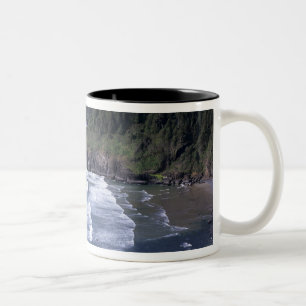 Caneca De Café Em Dois Tons OU, Costa do Oregon, Farol Heceta Head, em