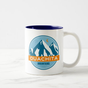 Caneca De Café Em Dois Tons Ouachita Mountain Oklahoma