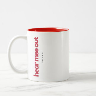 Caneca De Café Em Dois Tons Ouça-me Podcast Branded Mug