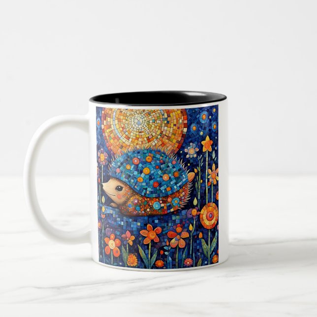 Caneca De Café Em Dois Tons Ouriço Camuflado (Esquerda)