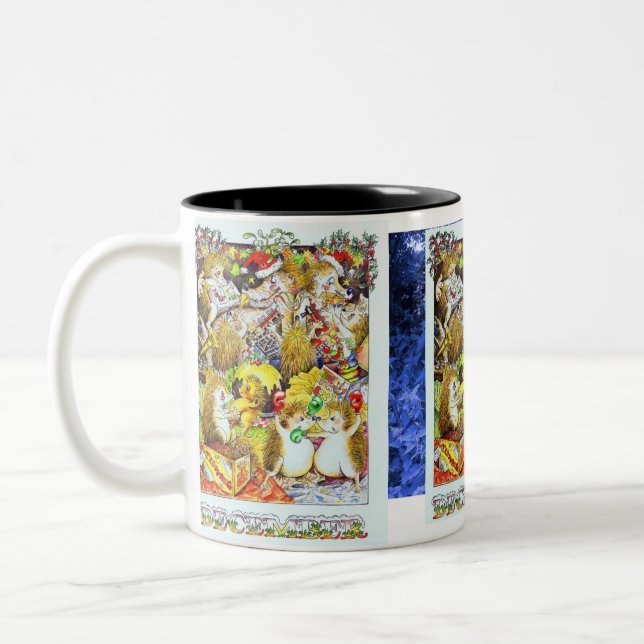 Caneca De Café Em Dois Tons Ouriço dezembro de Guthram (Esquerda)
