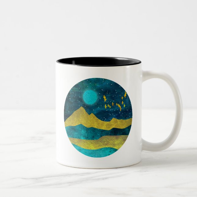 Caneca De Café Em Dois Tons Ouro (Direita)