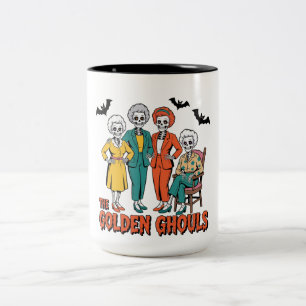 Caneca De Café Em Dois Tons Ouro Ghouls Girls' Halloween
