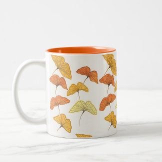 Caneca De Café Em Dois Tons Ouro Gingko