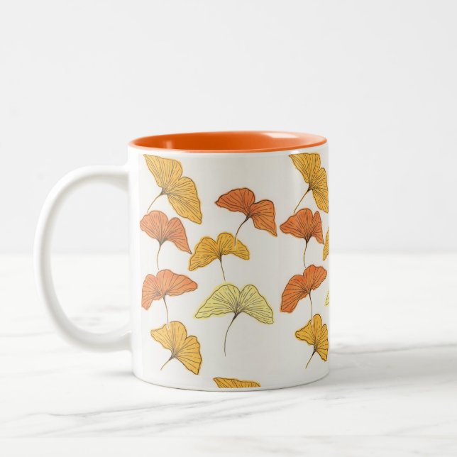 Caneca De Café Em Dois Tons Ouro Gingko (Esquerda)