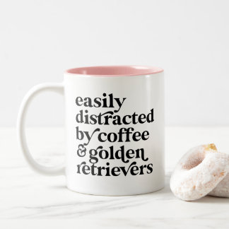 Caneca De Café Em Dois Tons Ouro moderno de retenção personalizado