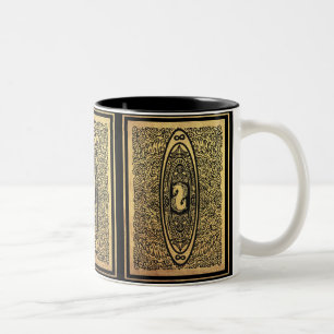 Caneca De Café Em Dois Tons Ouro Seacavalo Mandala - Ornamentado Infinito Desi