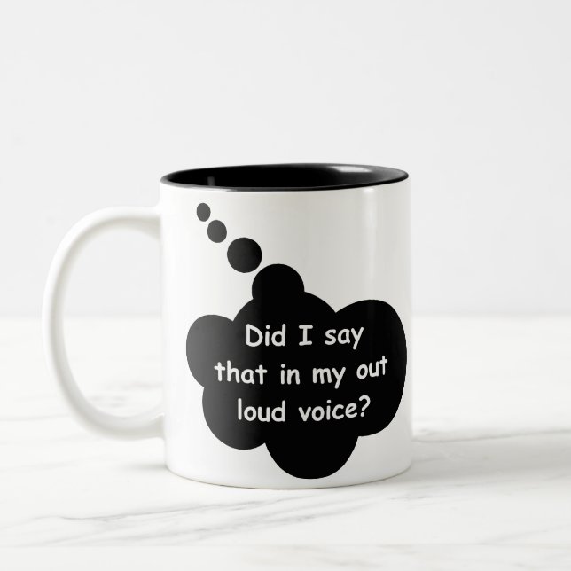 Caneca De Café Em Dois Tons OutLoudVoice (Esquerda)