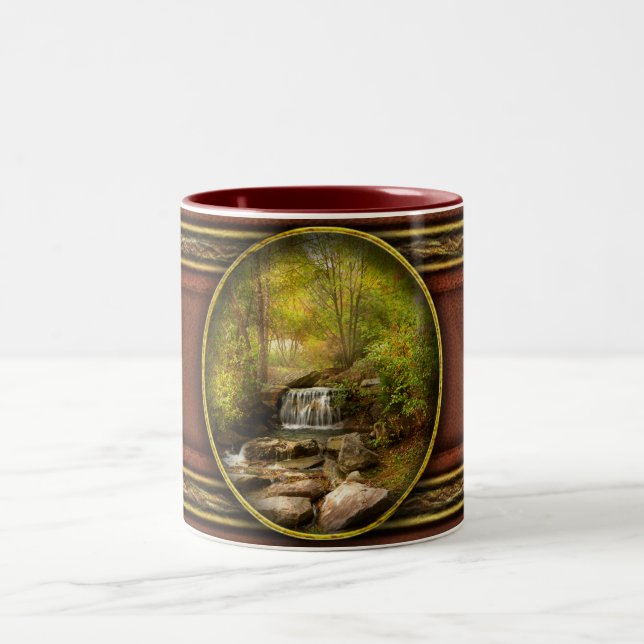 Caneca De Café Em Dois Tons Outono - Transmissão ao vivo (Centro)