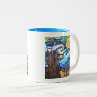Caneca De Café Em Dois Tons Outra Noite Estrelada - Mug 2