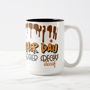 Caneca De Café Em Dois Tons Outro Dia Outro Descafeinado – Skull Clock Coffee