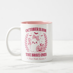 Caneca De Café Em Dois Tons Outubro de Conscientização sobre Câncer de Mama Ha
