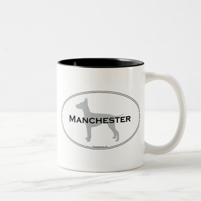Caneca De Café Em Dois Tons Oval de Manchester (Direita)