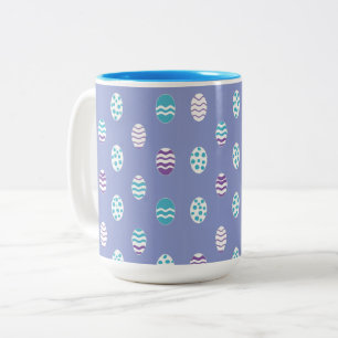 Caneca De Café Em Dois Tons Ovo de Páscoa/ pastel de primavera