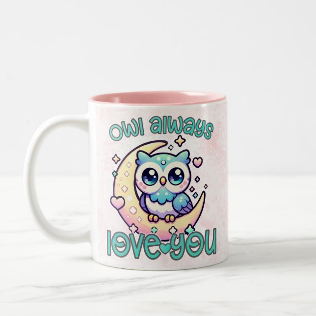 Caneca De Café Em Dois Tons Owl always love you mug (Esquerda)