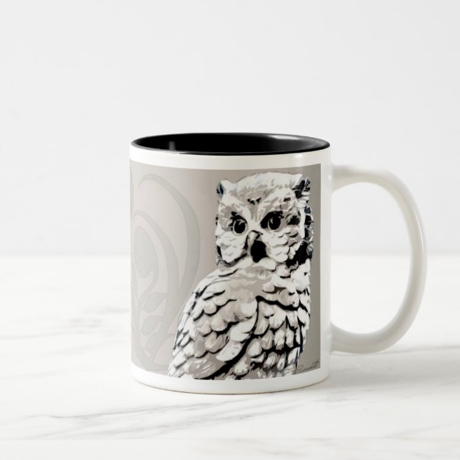 Caneca De Café Em Dois Tons Owl Art Mugs (Direita)