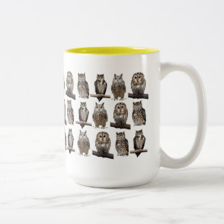 Caneca De Café Em Dois Tons Owls