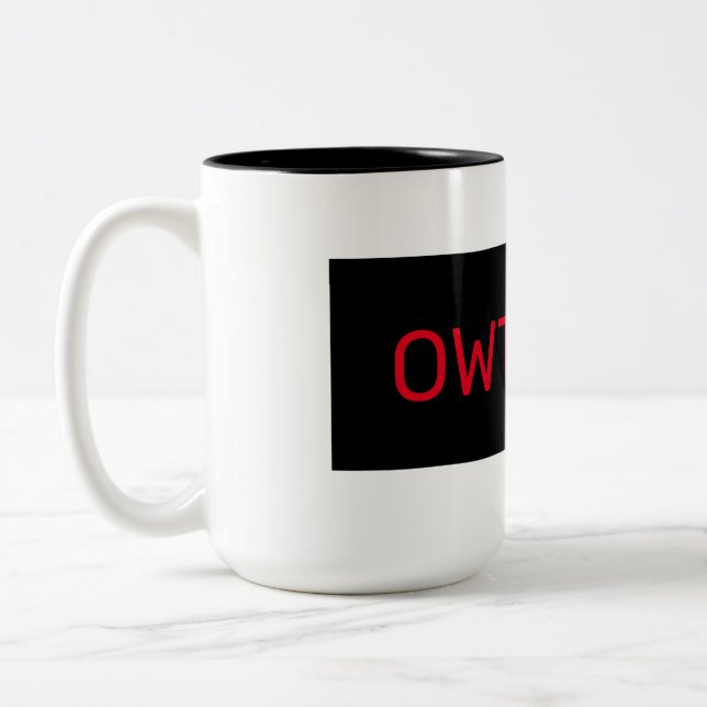 Caneca De Café Em Dois Tons OWTFGFIA Coffee Mug (Esquerda)