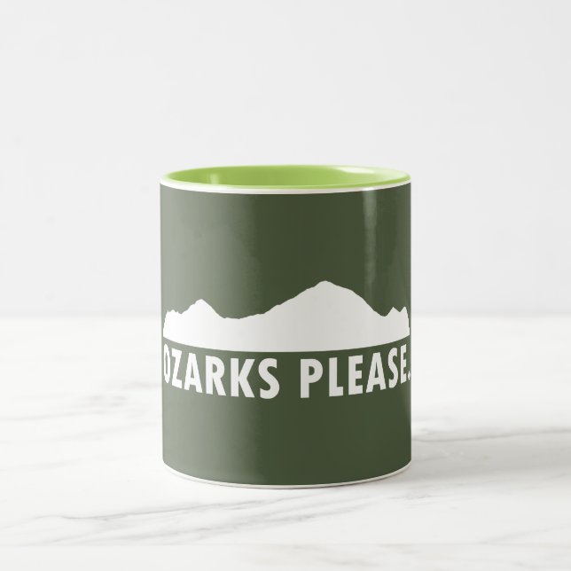 Caneca De Café Em Dois Tons Ozarks, por favor (Centro)