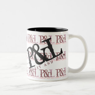 CANECA DE CAFÉ EM DOIS TONS "P&L "