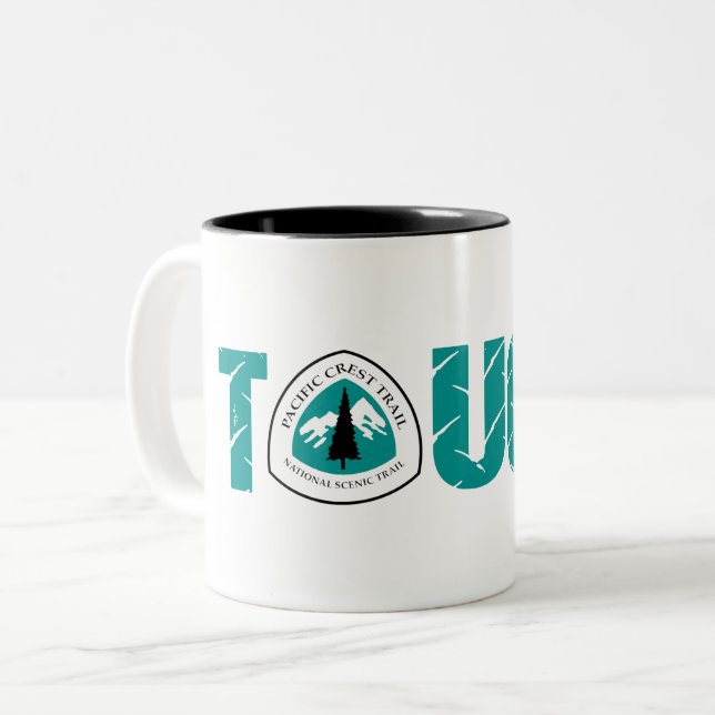 Caneca De Café Em Dois Tons Pacífico Crest Trilha Duro (Frente Esquerda)