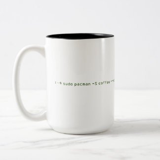 Caneca De Café Em Dois Tons pacman do sudo - café de S --noconfirm