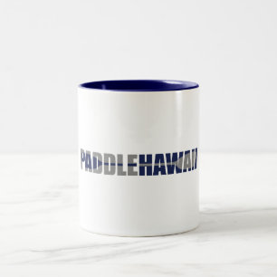 Caneca De Café Em Dois Tons Paddle Hawaii Kayaking