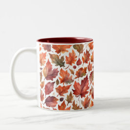 Caneca De Café Em Dois Tons Padrão de Design Radiância Rústica