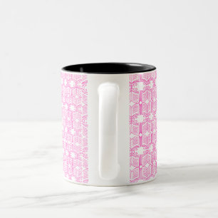 Caneca De Café Em Dois Tons Padrão de Livro de Endpaper