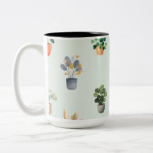 Padrão de Planta de Casa Desenho Botânico de Plant