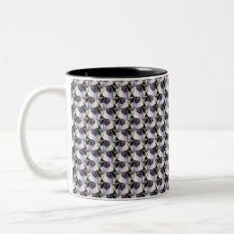 Caneca De Café Em Dois Tons Padrão digital abstrato 1222 - Coffee Mug