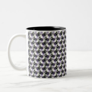 Caneca De Café Em Dois Tons Padrão digital abstrato 1222 - Coffee Mug