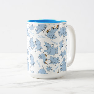 Caneca De Café Em Dois Tons Padrão do Macaco do Horton Hears A Who