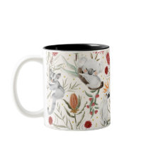 Padrão Floral Australiano Koalas Possum Cockatoos