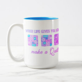 Caneca De Café Em Dois Tons Padrão Floral Xadrez Fofo em Cores Pastel