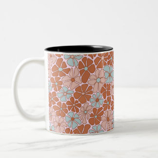 Caneca De Café Em Dois Tons Padrão sem costura retrorreflector