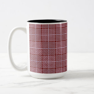 Caneca De Café Em Dois Tons Padrão verificado.08DR