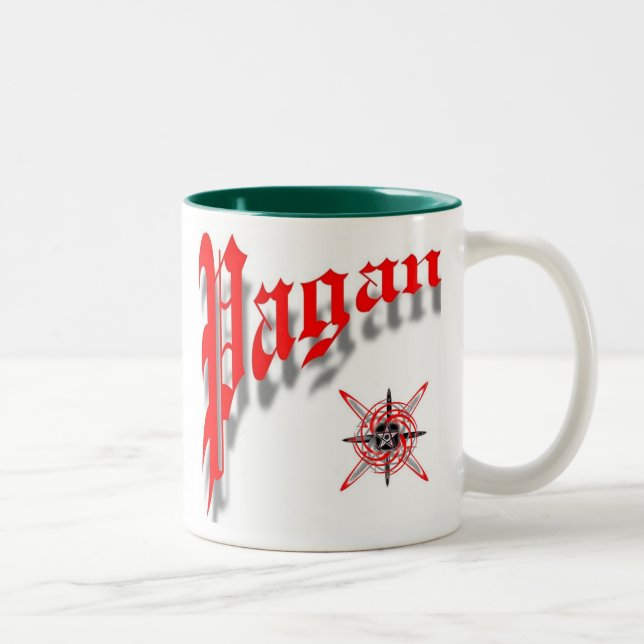 Caneca De Café Em Dois Tons Pagan e Orgulhoso (Direita)