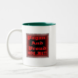 Caneca De Café Em Dois Tons Pagan e Orgulhoso
