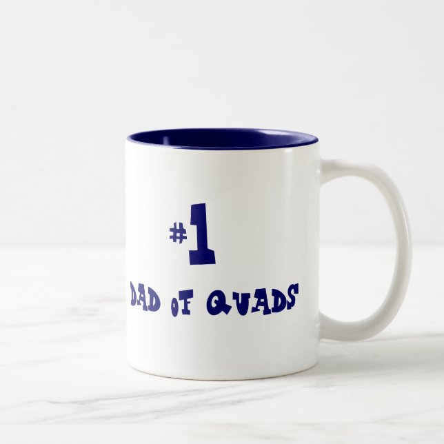 Caneca De Café Em Dois Tons pai #1 dos quadriláteros (Direita)