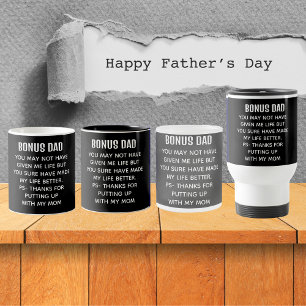 Caneca De Café Em Dois Tons Pai Bonus Engraçado Apreciação Preta